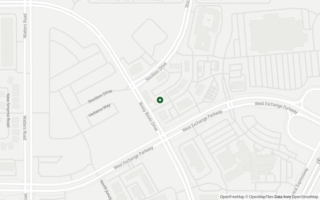 Map of the area around the office at 945 Stockton Drive, Suite 7120, Allen, TX 75013