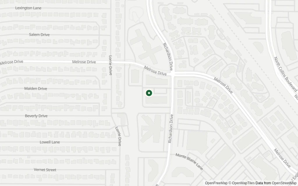 Map of the area around the office at 1475 Richardson Drive, Suite 230 Richardson, TX 75080