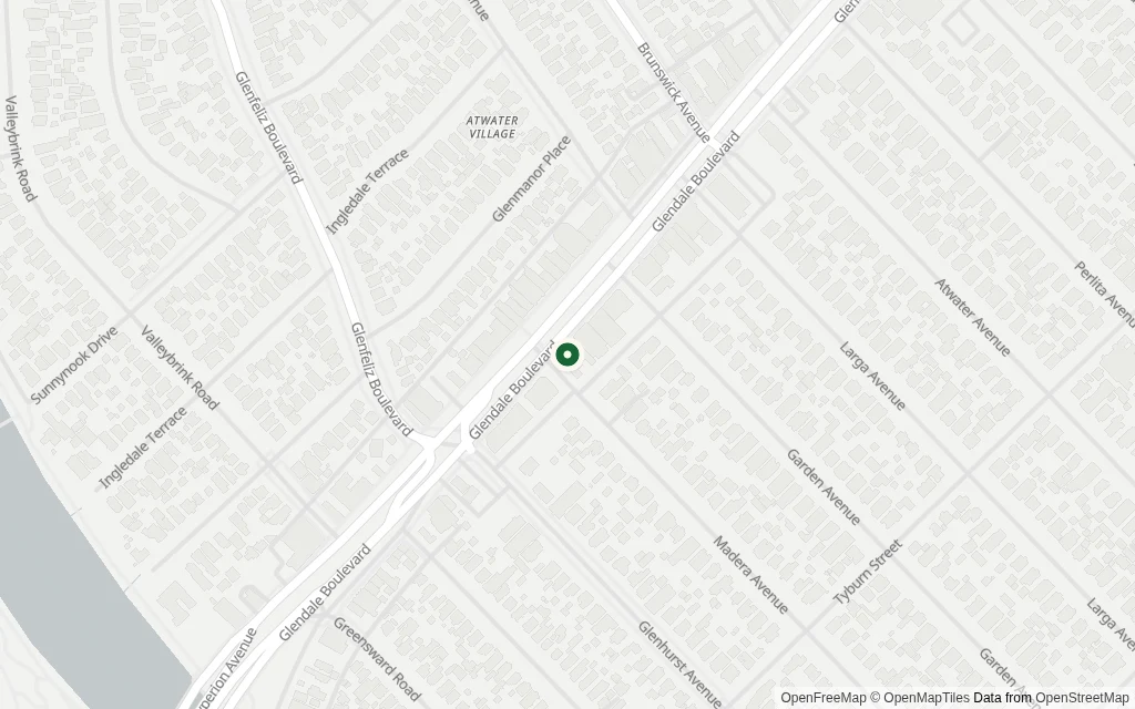 Map of the area around the office at 3154 Glendale Blvd., #1059 Los Angeles, CA 90039